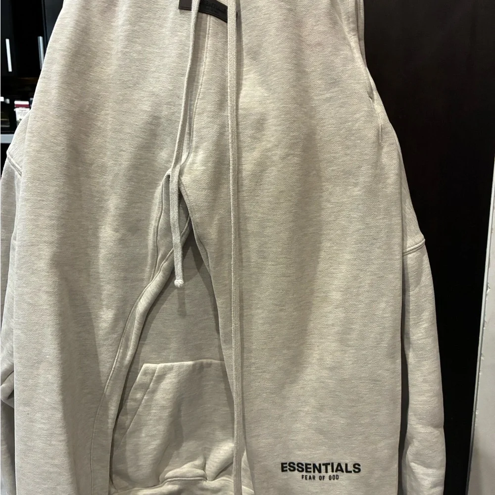 Fear of God ESSENTIALS Beige Hoodie & Sweatpants Set